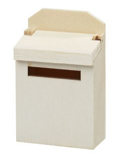 Briefkasten Holz natur 4,6x6,9x2,6cm