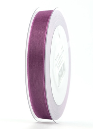 Band Organza aubergine15mm/50m