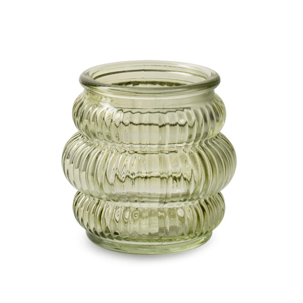 Windlicht Glas grün 8x8cm