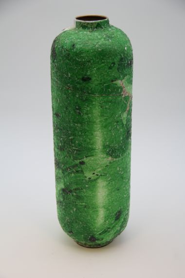 Vase Metall grün antik 5x13x39cm