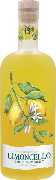 Likör Bottega Limoncello Famiglia 30%vol.,1L Vegan