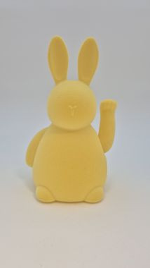 Hase winkend gelb 12x10,5x20cm