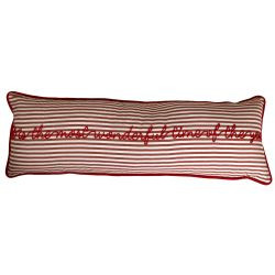 Kissen Baumwolle Xmas Wonderful rot 30x90cm