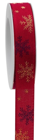 Band Snow and Stars 25mmx18m rot