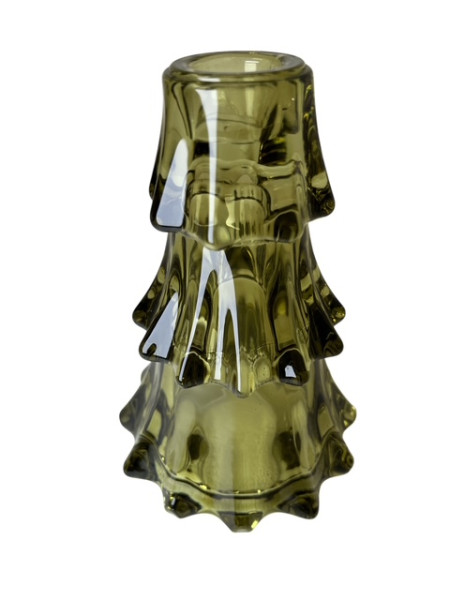 Kerzenhalter Baum olivgrün 9,6x14,8cm