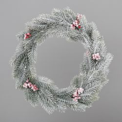 Kranz Tannen mit Beeren beeist 36cm