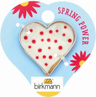 Ausstechform Herz 4,5cm auf Cardboard Edelstahl