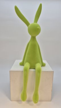 Kantenhocker Hase grün 55cm