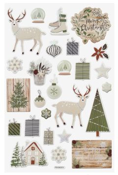 Sticker Weihnachten I 14x21cm natur