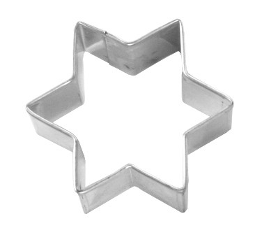 Ausstechform Stern 8cm, Edelstahl PG rot