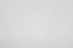 Hänger Herz weiß 24x24cm