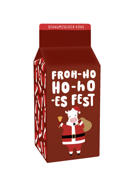Schaumzucker-Kühe 90g Weihnachten Froh-Ho Ho-ho-es Fest