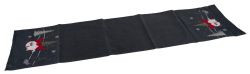 Tischläufer Wichtel Polyester anthraz 150x40cm