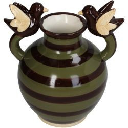 Vase Vogel Dolomite multi 18,3x14x20,5cm