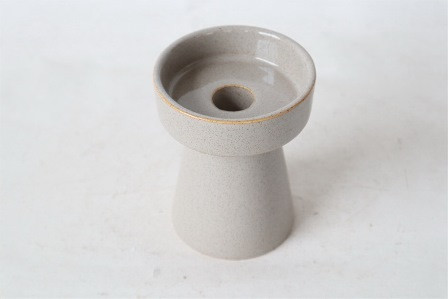 Kerzenständer Keramik grau 9,5x12cm