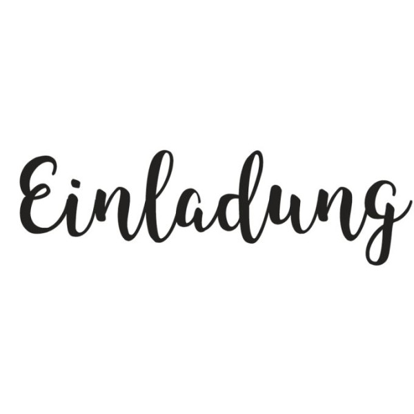 Stempel Einladung 3x9cm