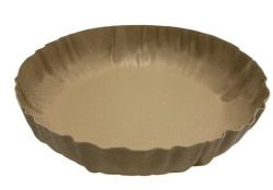 Schale Metall beige Ø34cm x H5,5cm