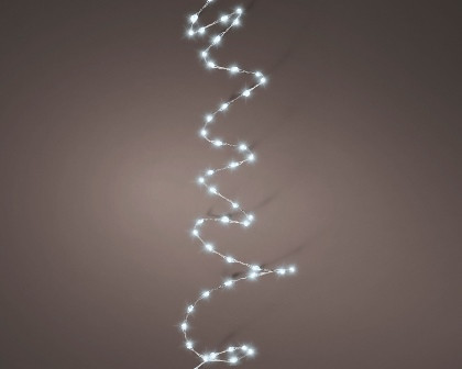Micro LED silber/kalt weiss extra dichte Lichter Indoor 159cm 100L