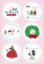 Sticker 11,5x17cm 4er Pg Snoopy Cool