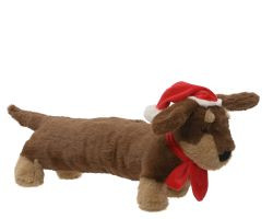 Hund Xmas Polyester 15x40x18cm