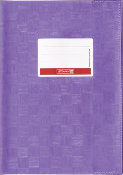 Hefthülle A5 violett Folie mitSchild