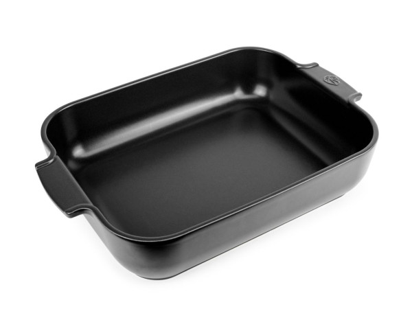 Auflaufform Appolia rechteckig 40cm satinschwarz