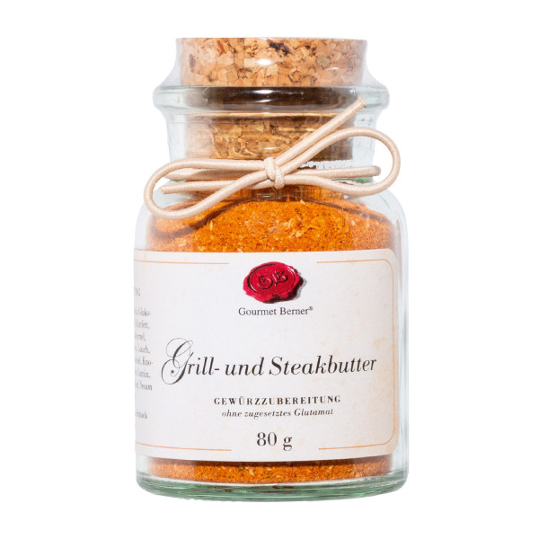 Gewürzzubereitung Grill- und Steakbutter 80g im Korkenglas