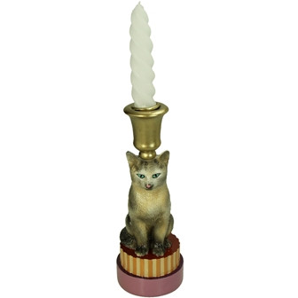 Kerzenständer Polyresin multi 8,5x8,5x22cm