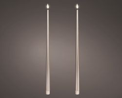 LED Kerze indoor 42,5x2,2cm 2er Set