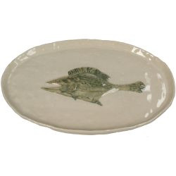 Teller Fisch Steingut 29,5x18,5x2,3cm