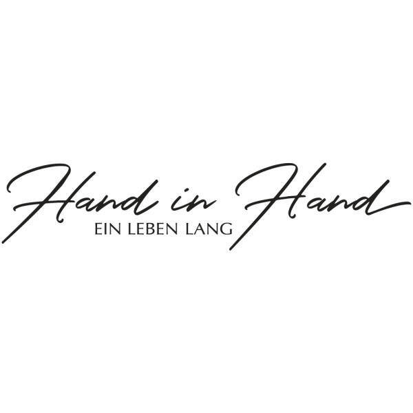 Stempel Hand in Hand ein Leben 3x12cm