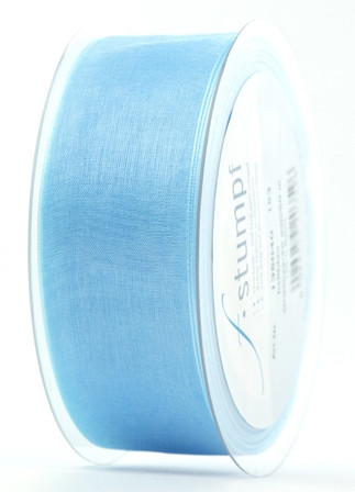 Band Organza hellblau 40mmx50m