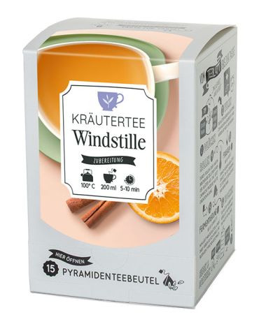 Pyramidenbeutelbox Windstille Kräutertee 15 Btl.