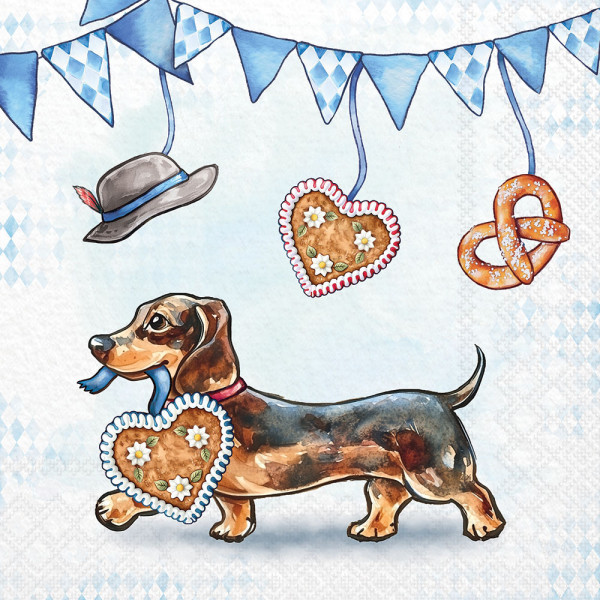 Serviette Bavarian dachshund FSC Mix