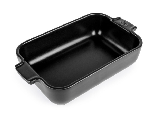 Auflaufform Appolia rechteckige 22 cm satinschwarz