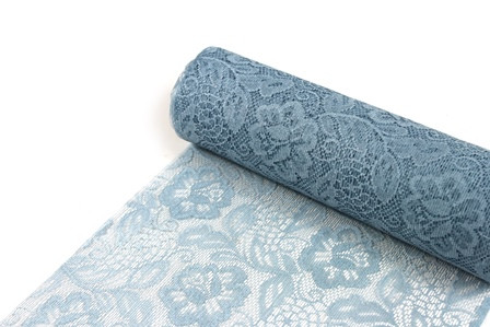 Tischläufer Sizolace Rose 30cmx5m pale blue