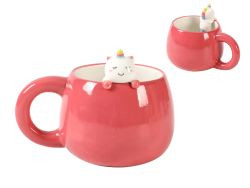 Tasse Keramik mit Anhängsel UNICORN 450ml