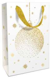 Tasche 24x36x13cm Festive Moment, white