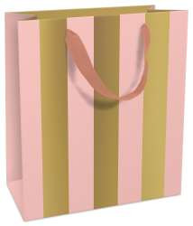 Tasche 17x17x8cm Big Stripe think pink