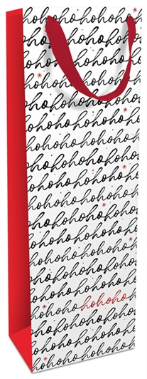 Geschenktasche 12x36x8cm Hohoho Lettering