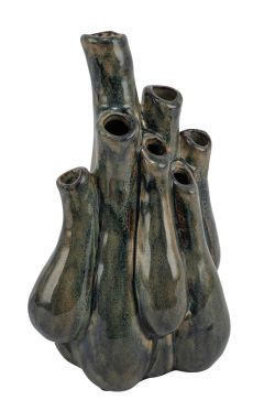 Vase Keramik grün 16,5x12x27cm