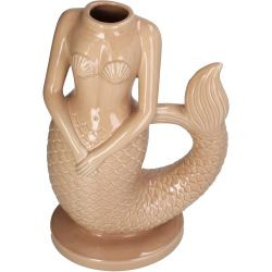 Vase Mermaid Steingut orange 25x16x38cm