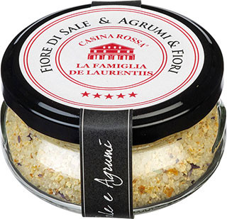 Salz Fiore di Sale & Agrumi & Fiori 100g Casina Rossa Blüten-Zitrussalz