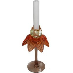 Kerzenhalter Blume Glas 11x11x21,8cm