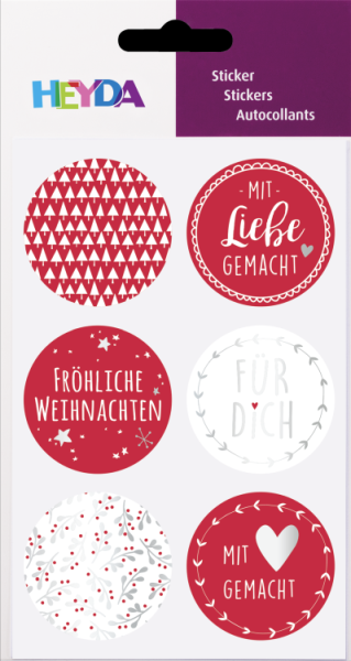 Sticker Weih rot 4cm
