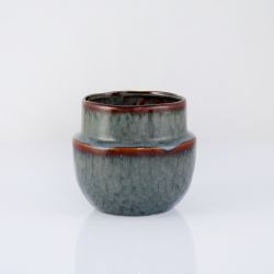 Topf Keramik blau 14,5cm Ø 17cm