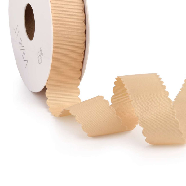 Band SCALLOPED GIGI 25mmx20m nude