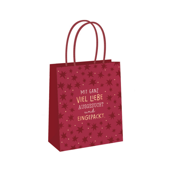 Geschenktüte groß Weihnachten Mit ganz viel Liebe