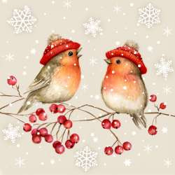 Serviette Atelier 33x33cm Atelier Birdy Talk