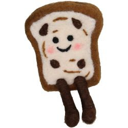 Hänger Brot Filz braun 11cm